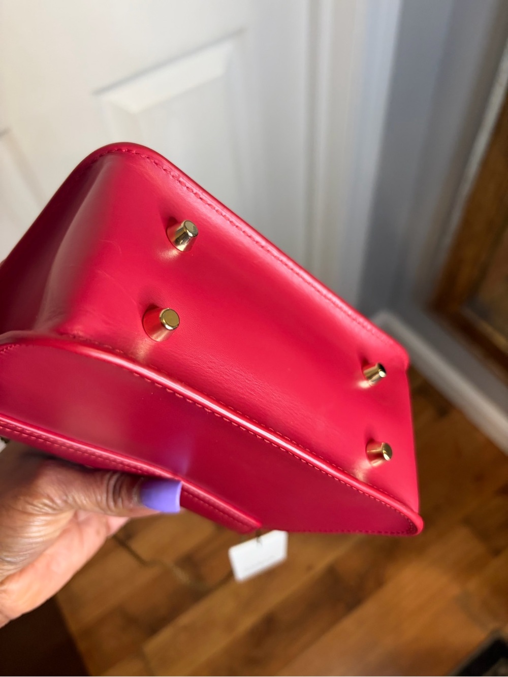Furla Metropolis Red Leather Mini Crossbody - Picture 8 of 11